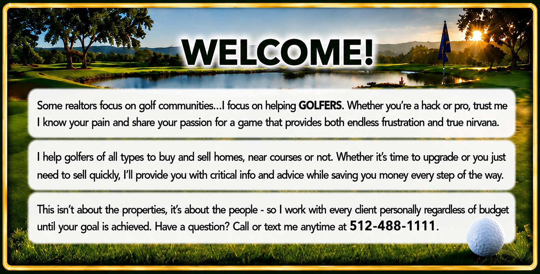 Austin Golf Realtor Banner