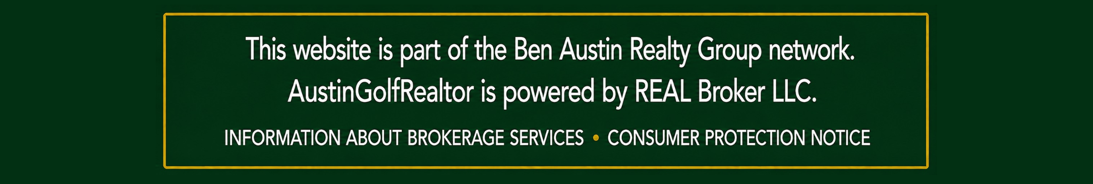 Austin Golf Realtor Banner
