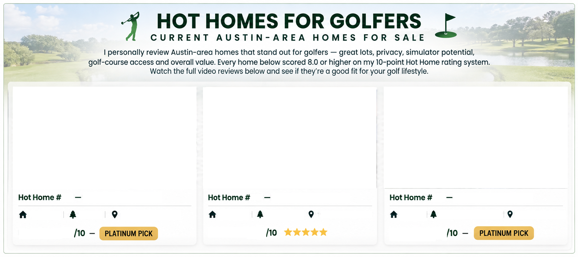Hot Homes for Golfers